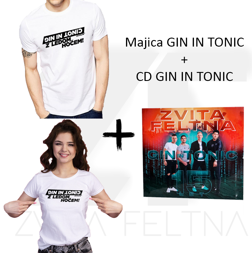 Moška majica Gin in tonic Zvita Feltna